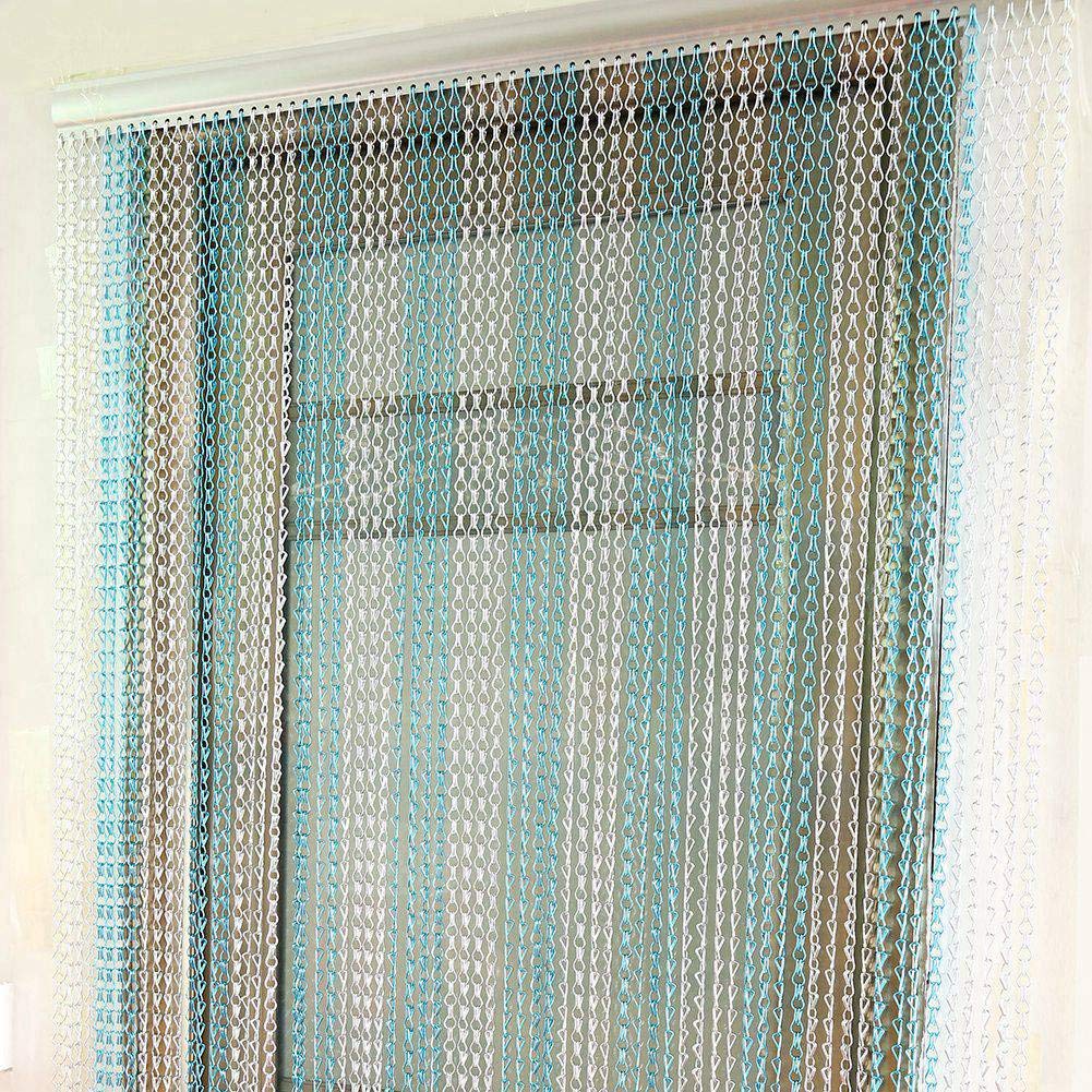 Dioche Tende in Alluminio a Catena 90 * 214,5 Cm Tenda a Strisce in Catena in Alluminio |Zanzariera per Porta Antimosche |ed Elegante Divisorio