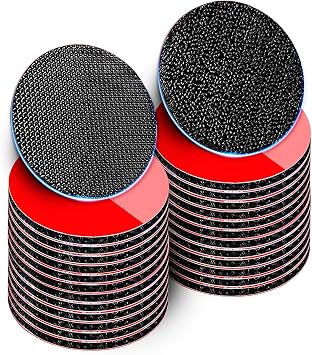 24 Sets High Holding Power Hook and Loop Strips, 1.18 Inch Width