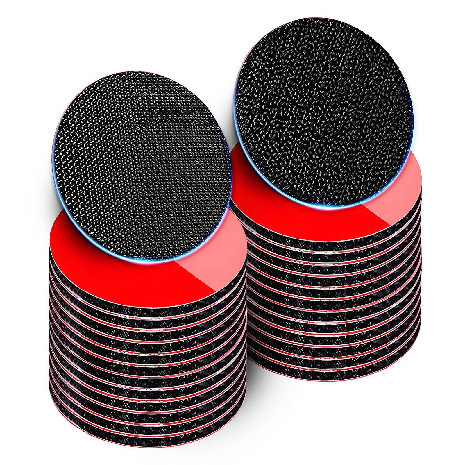 24 Sets strapazierfähige Klettbandstreifen mit super Klebstoff, hitzebeständige und wasserdichte Klebehaken zum Aufhängen von Bildern, Innen- und Außenbereich, 3,8 cm