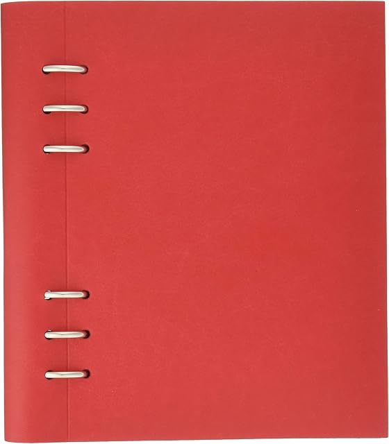 Filofax A5 Clipbook Refillable Notebook - Poppy