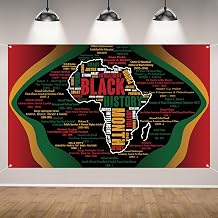 Black History Month Backdrop for Photography Black History Month Banner Pan African American Black History Month Decorations and Supplies for Party…