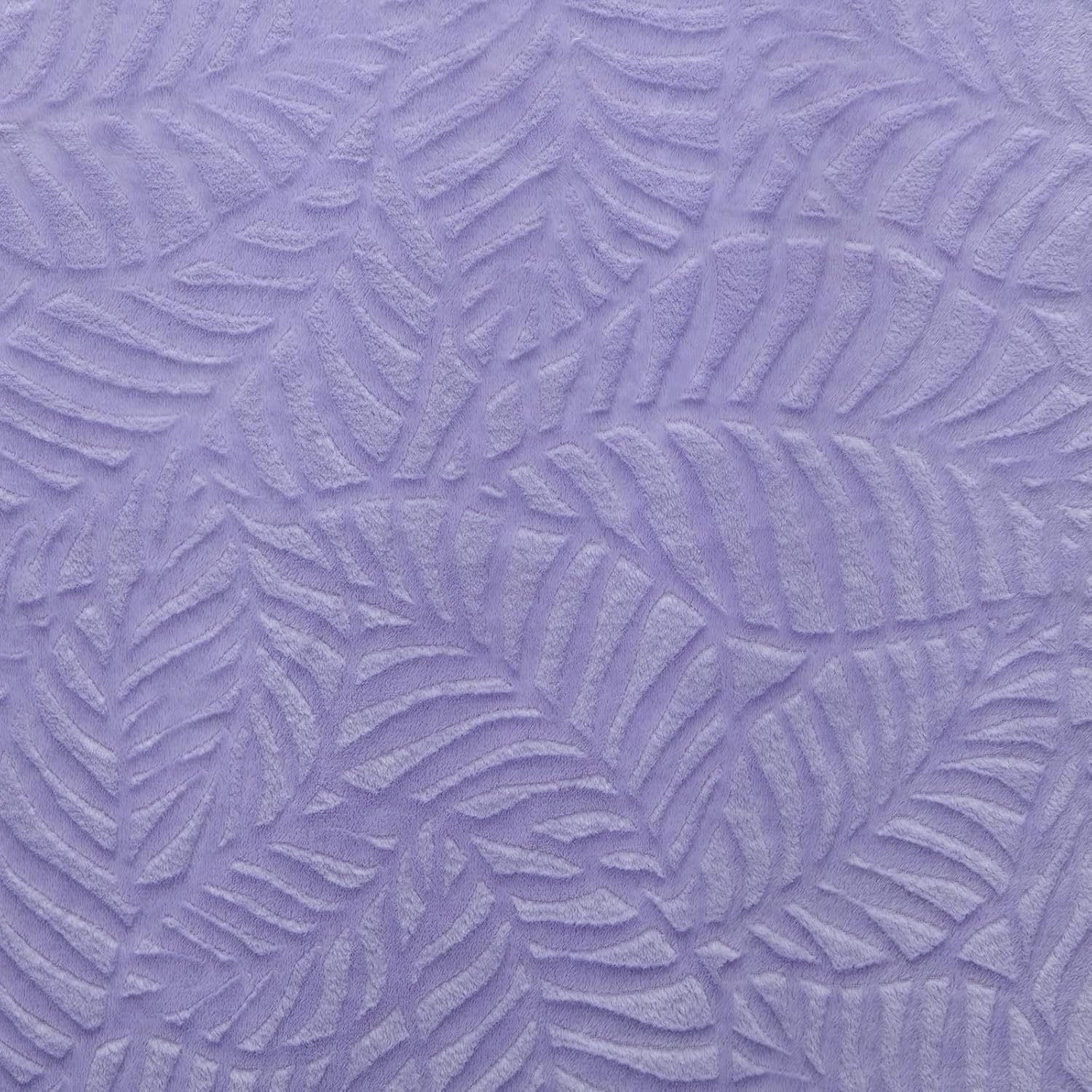 SOCHOW Super Soft Flannel Fleece Throw Blanket, Lightweight Cozy Warm Leaves Textured Plush Blanket for Bed Couch Sofa, 60 x 80 Inches, Lilac - Image 3