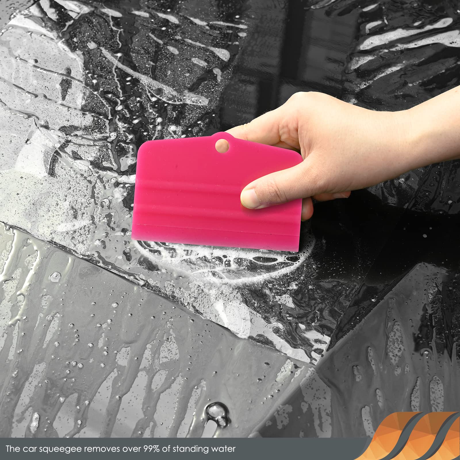 Raschietto In Silicone Per Pellicole - Strumento Flessibile Per Rimuovere Bolle E Acqua - Foto 7