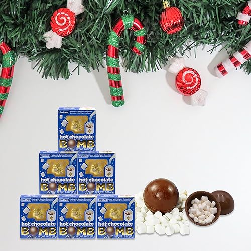 Miniatura 4 de Bombas de chocolate caliente a granel, paquete de 6 bombas de cacao caliente, bomba de chocolate caliente de Navidad, bomba de coco caliente, bombas