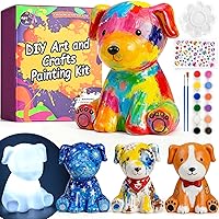 Vista 10 de dededa Kit de arte de luz nocturna de unicornio para pintar tu propio unicornio, artes y manualidades para niños de 4 a 8 años, regalos