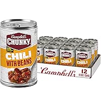Vista 39 de Campbell's Chunky Chili picante y picante con frijoles, lata de 19 onzas (12 unidades)