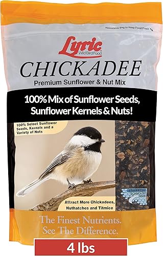 Miniatura 1 de Lyric Chickadee - Mezcla de alimentos prémium para pájaros silvestres, girasol y nueces, bolsa de 4 libras