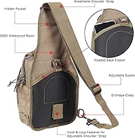 Vista 3 de Qcute - Mochila táctica militar con sistema Molle, bandolera impermeable para uso diario al aire libre