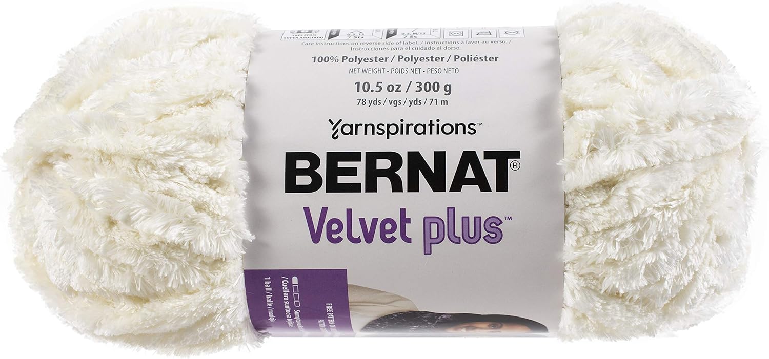 Bernat Cream Yarn Velvet Plus