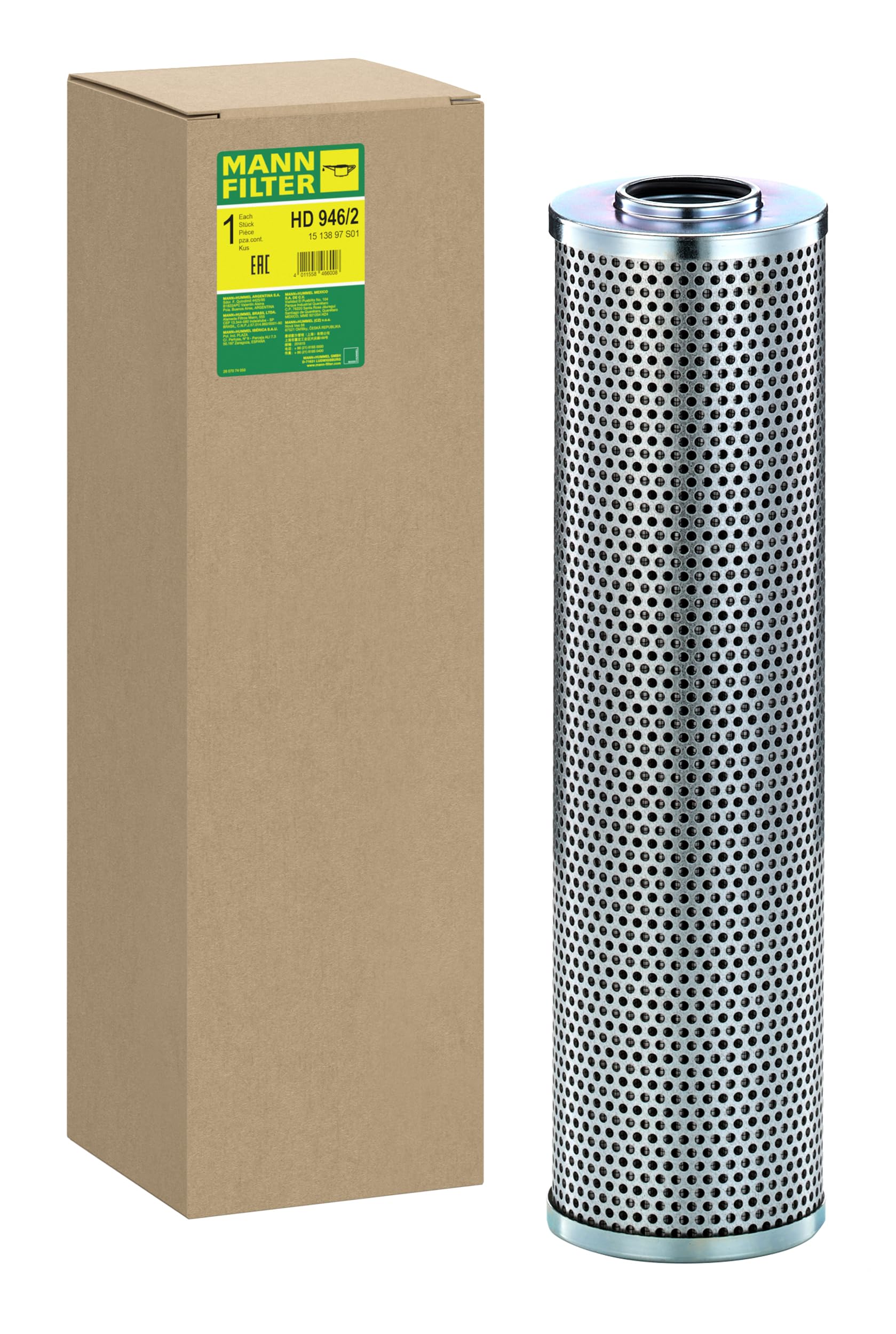 MANN-FILTER HD 946/2 Ölfilter Hydraulikfilter - für Off-Highway Anwendungen