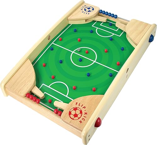 Miniatura 9 de Flipkick Juegos de mesa de fútbol de maderafútbol de pinball, tablero de mesa deportivo portátil para interiores para niños y familias