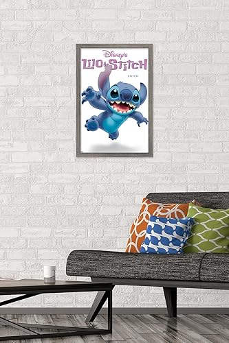 Miniatura 2 de Trends International Disney Lilo and Stitch - Póster de pared de la serie Stitch Feature Series, 14.72 x 22.37 pulgadas, versión enmarcada de madera