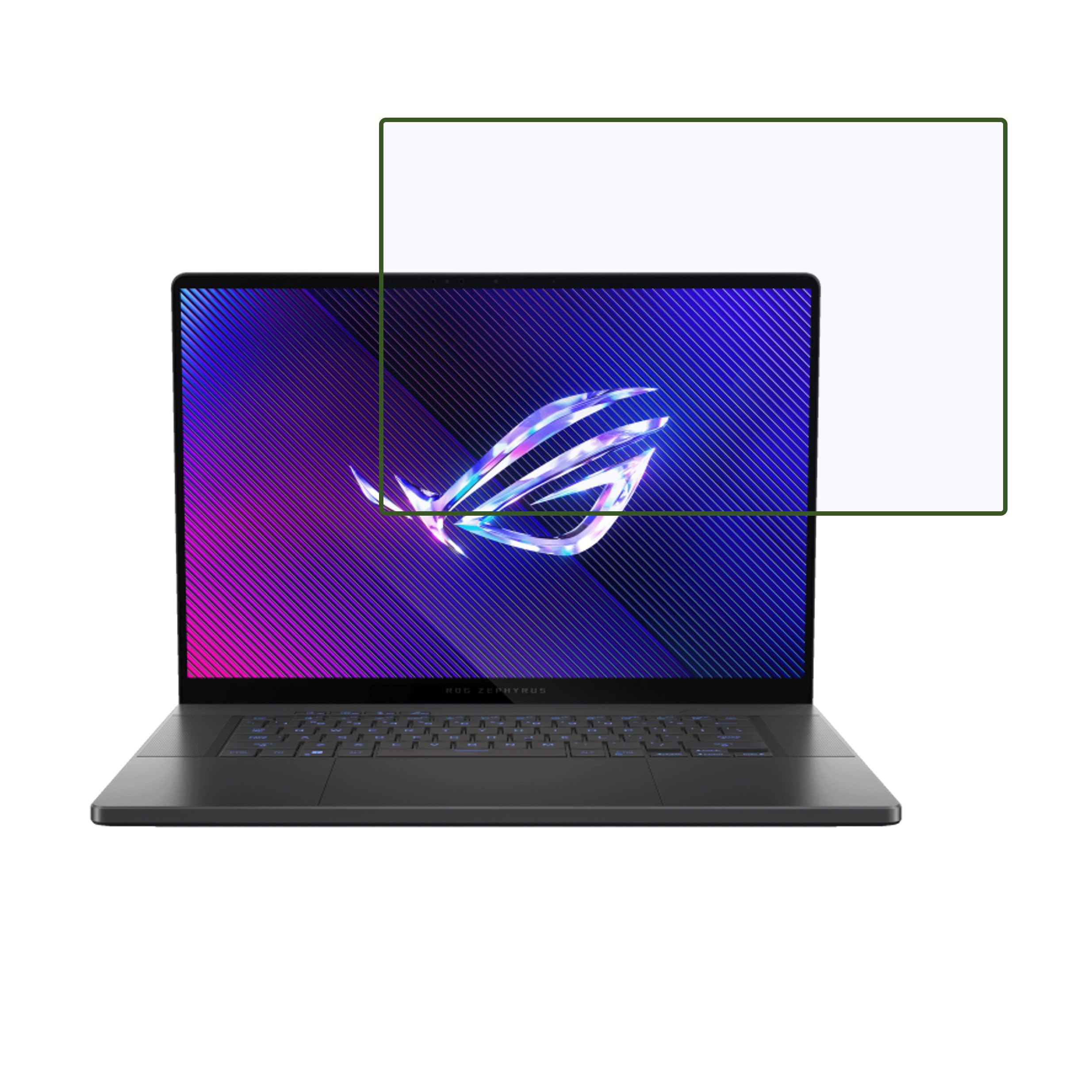 DVTECH® Laptop Screen Protector Compatible With ASUS ROG Zephyrus G16 (2024) GU605MI QP001WS 9H Crystal Clear unbreakable (Flexible Screen Protector)