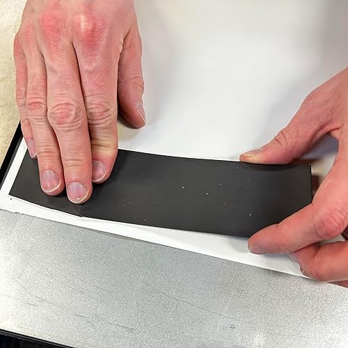 Miniatura 6 de Master Magnetics - Tira magnética flexible ZG80A-ABX con parte trasera adhesiva, 1/16 pulgadas de grosor, 2 pulgadas de ancho, 100 pies (1 rollo)