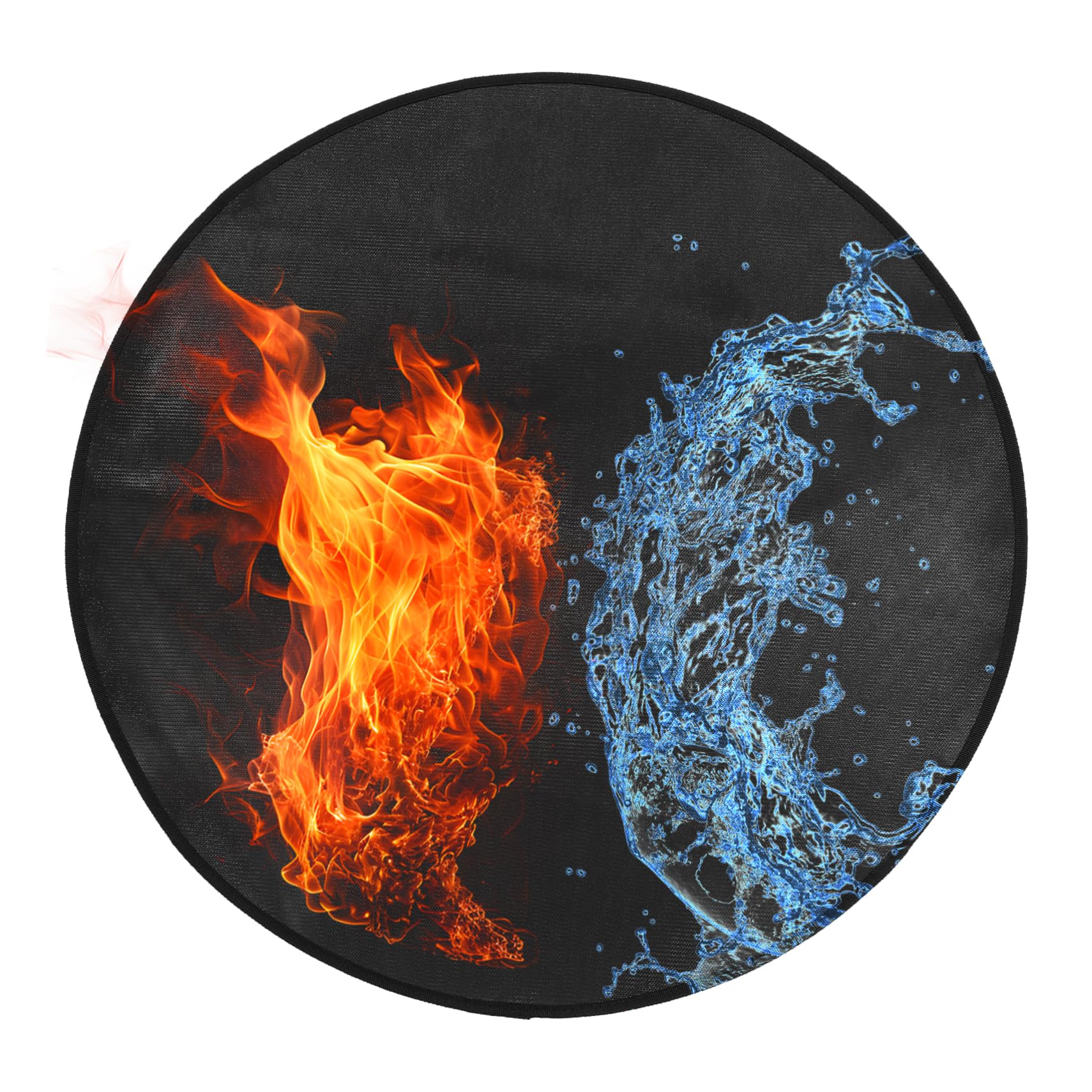 VICASKY 30' Round Fireproof Grill Mats for Outdoor Grill Heat Resistant Stove Mat Deck Protection