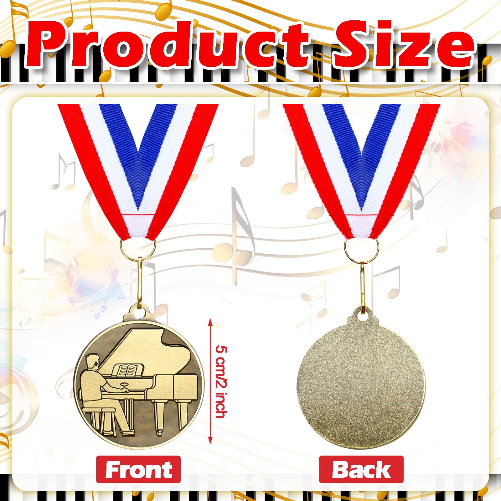 Aurelema 30 medallas de oro de 2 pulgadas para ganadores de premios, medallas a granel con cintas para el cuello, trofeo de metal, regalo para estudiantes, adultos, torneos escolares, competiciones