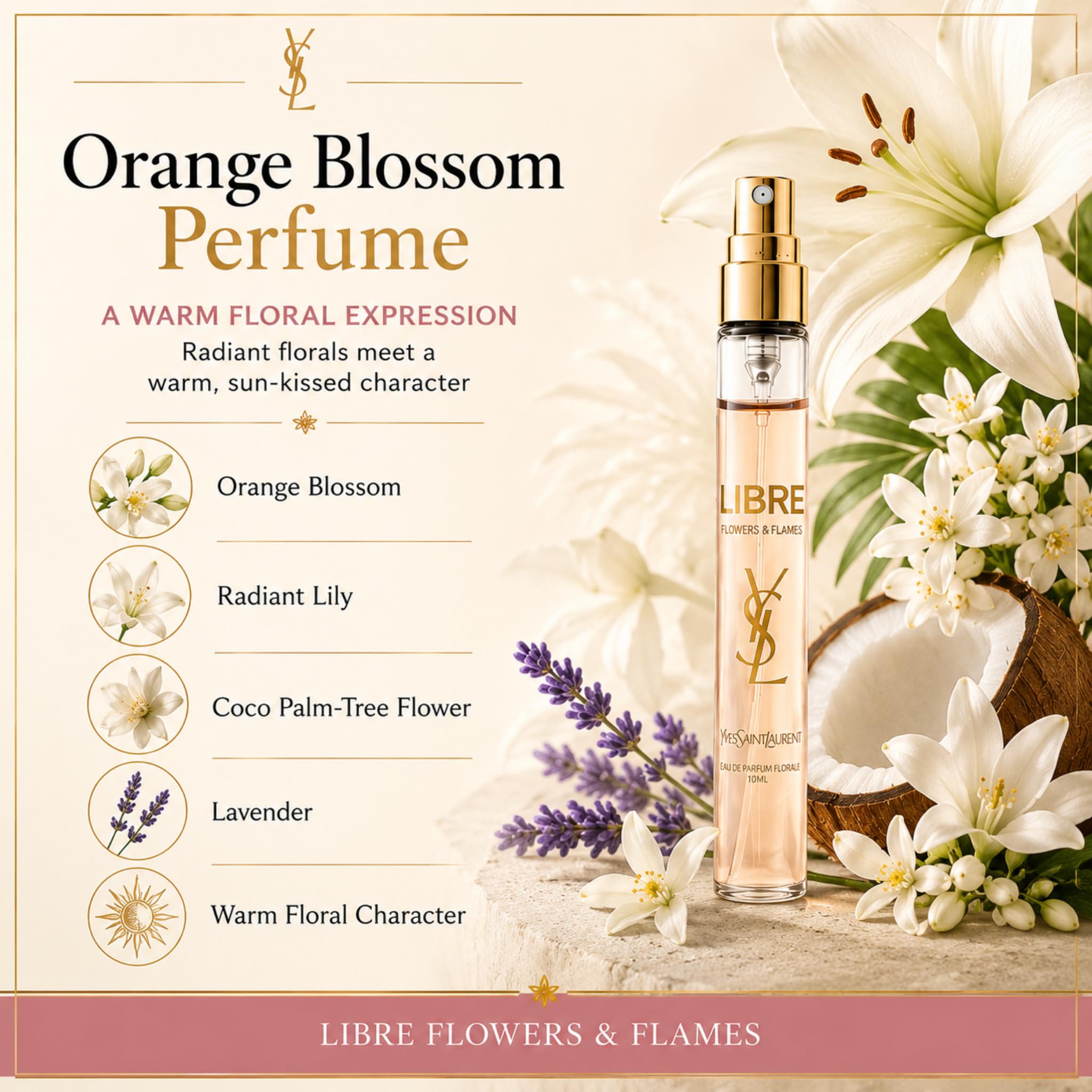 Amazon.com : Yves Saint Laurent Libre Flowers & Flames Eau De
