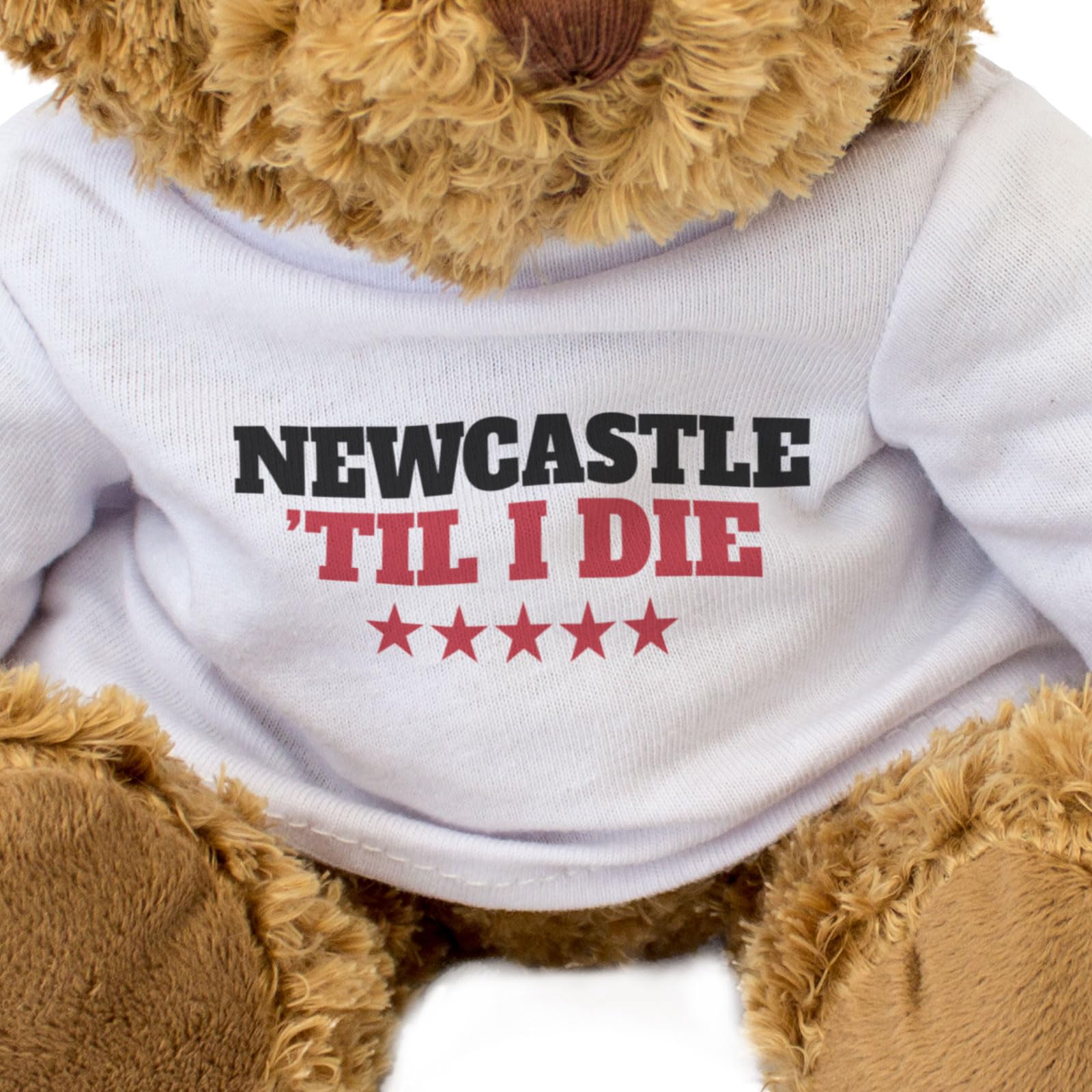 Big Red Egg NEWCASTLE TIL I DIE - Teddy Bear - Cute Soft Cuddly Adorable - Gift Present, Brown - Image 3