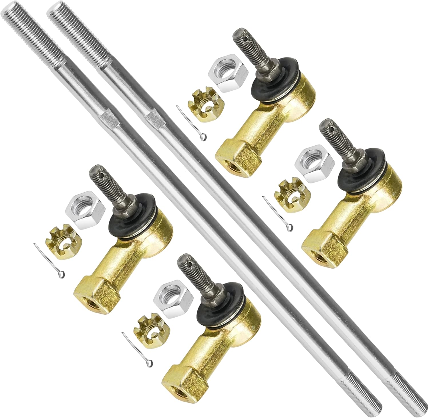 Caltric 2 Tie Rod Set Compatible with Kawasaki 650 Kvf650 Kvf-650 Brute Force 650 4X4I 2006-2013