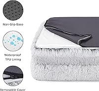 Vista 73 de Bedsure - Cama ortopédica mediana para perros, sofá cama impermeable para perros medianos, espuma de soporte con funda extraíble y lavable, forro