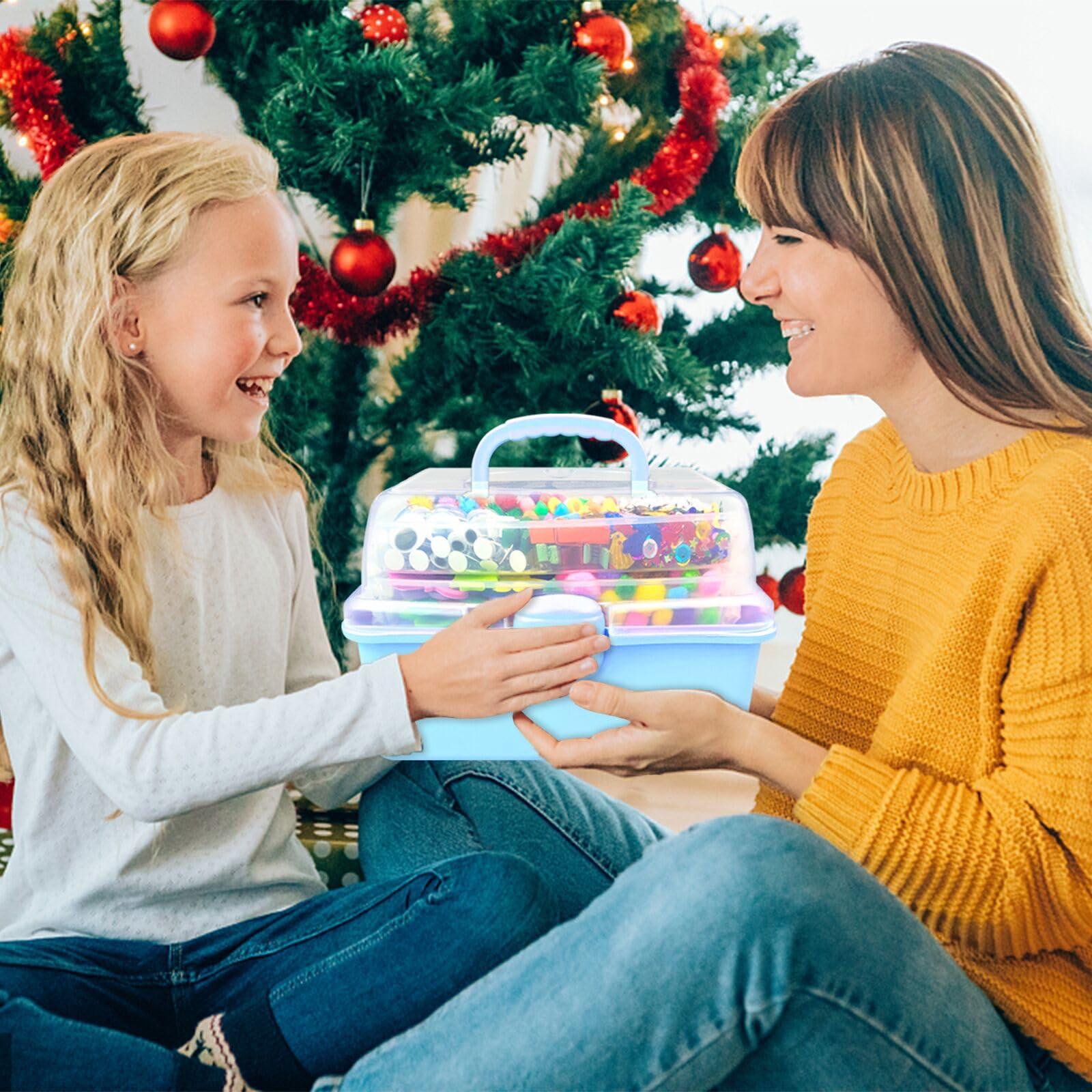 ZEIZHUBN Kit Bricolage Enfants 3000 Pièces Activité Manuelle Enfant Tout-en-Un Kits de Loisirs Créatifs avec Pipe Cleaners DIY Loisirs Creatifs Cadeaux Filles et Garçons 4-8, 8-12 Ans