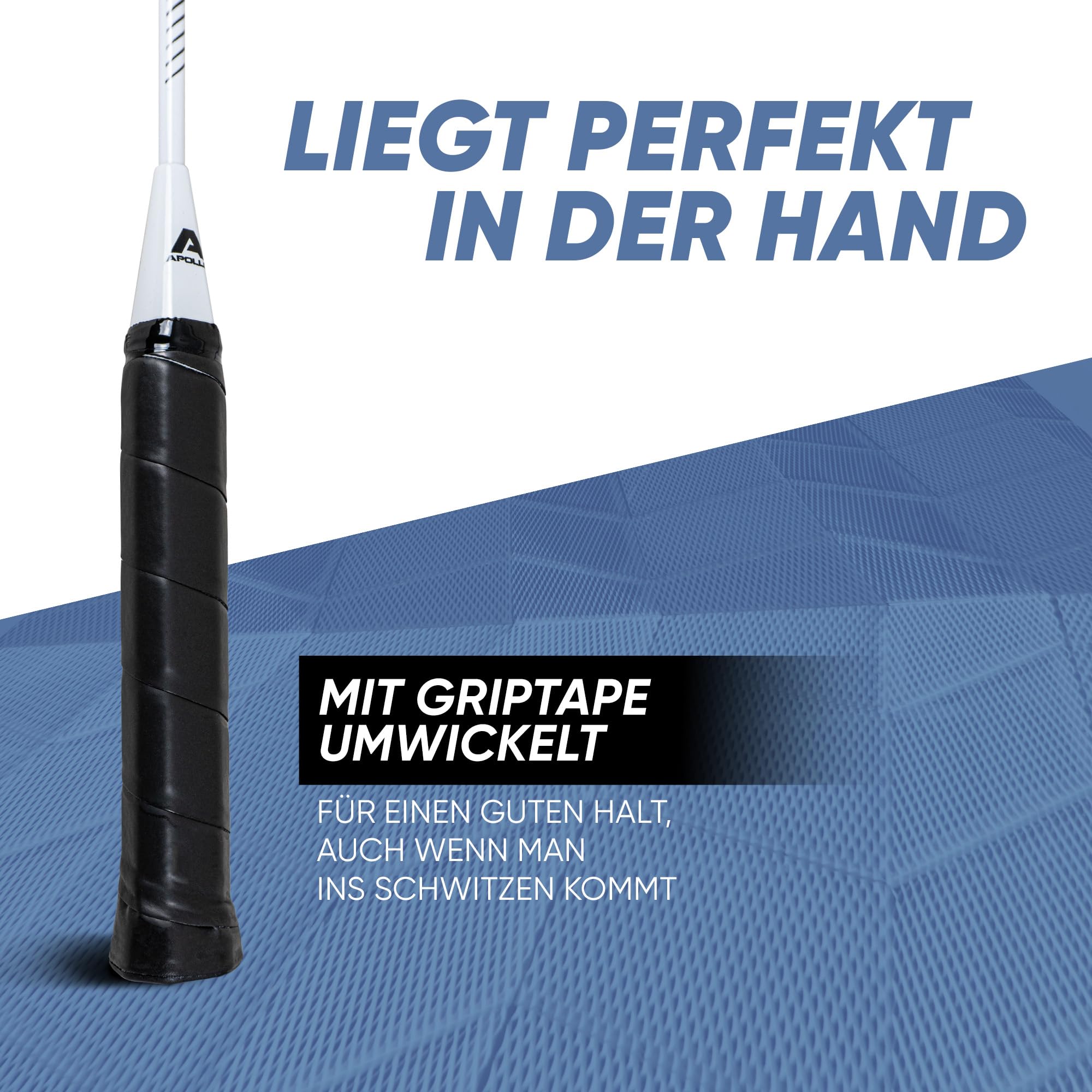 Apollo Badminton Set Match Pro 400 - Badmintonschläger für Kinder und Erwachsene, besonders leichte Badminton Schläger mit Alu Rahmen, Federballschläger Set für Training, Sport und Spaß, mit Tasche