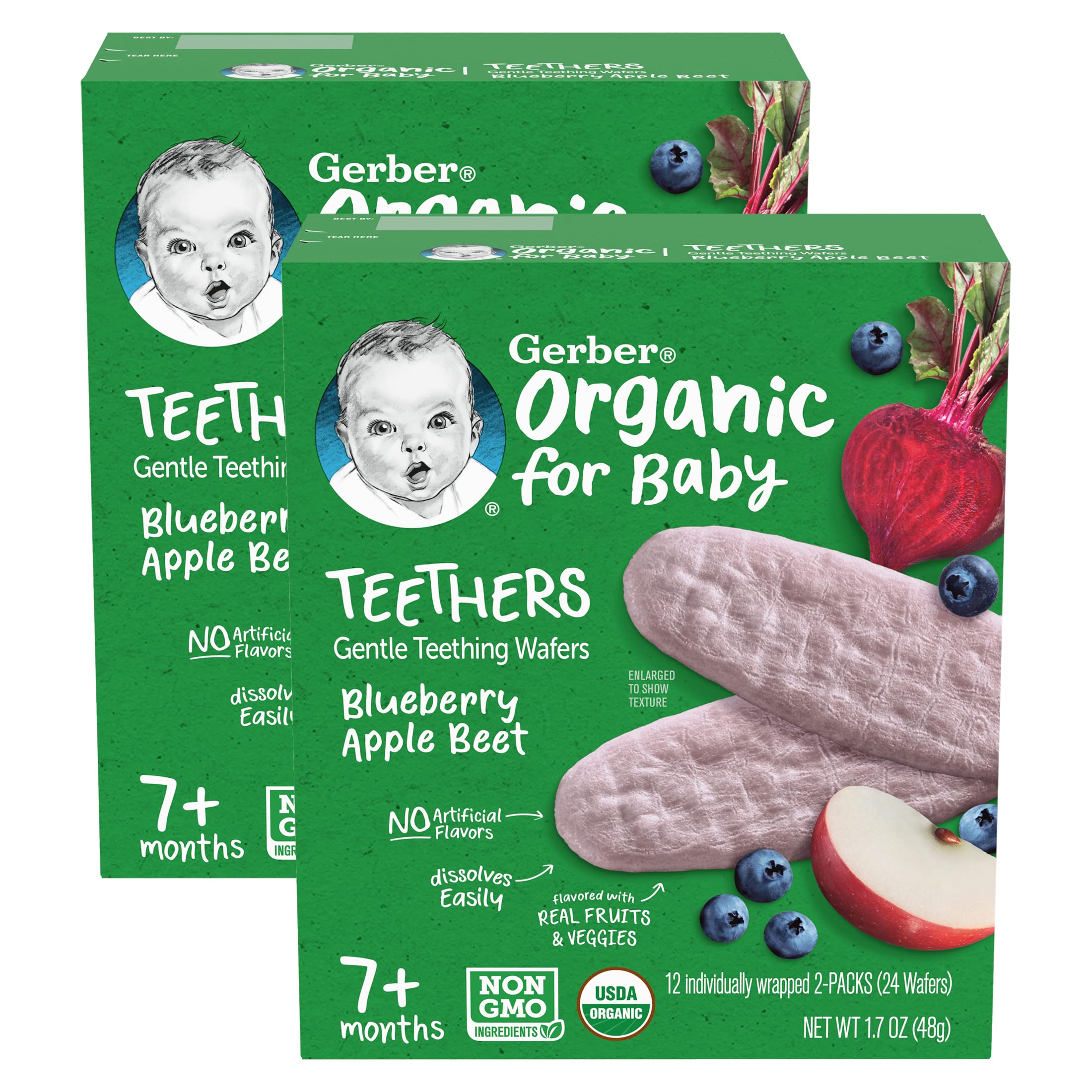 Gerber Organic For Baby Teethers, Mango Banana Carrot, Gentle Teething