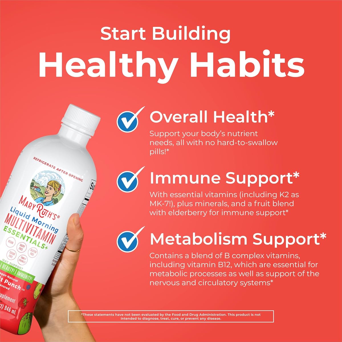 MaryRuth's Organic Liquid Morning Multivitamin view 2