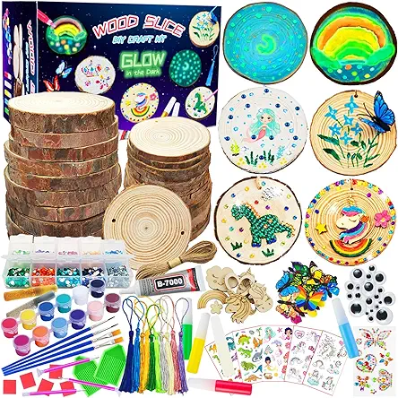 Wooden Crafts Kit for Kids - Glow in...