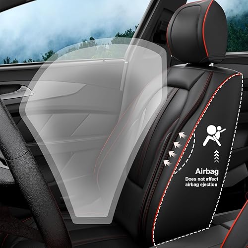 Miniatura 8 de 5 fundas H7 para asientos delanteros y traseros de automóvil, accesorios interiores de automóviles con piel de napa a prueba de agua para