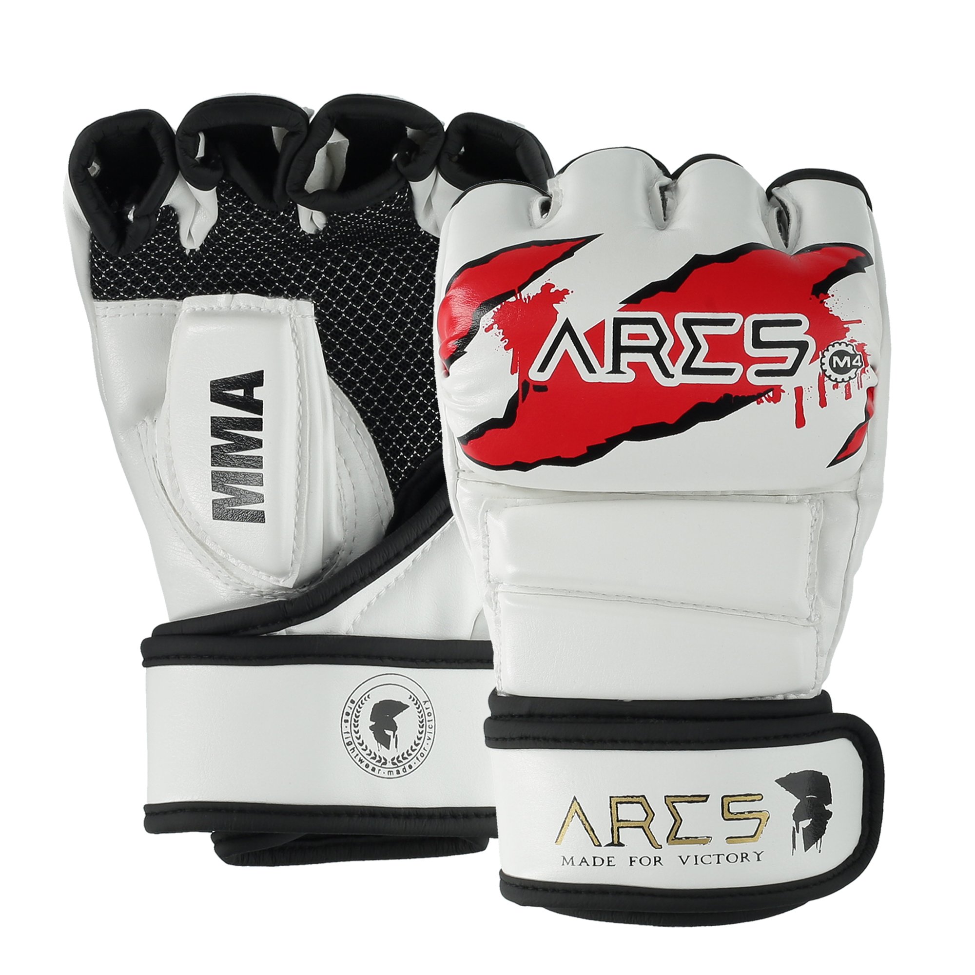 ARES Premium MMA handschoenen, versterkte naden, boksing, punching, sparring, grappling handschoenen, Jiu Jagno vechtsport bokszak freefight training box-handschoen