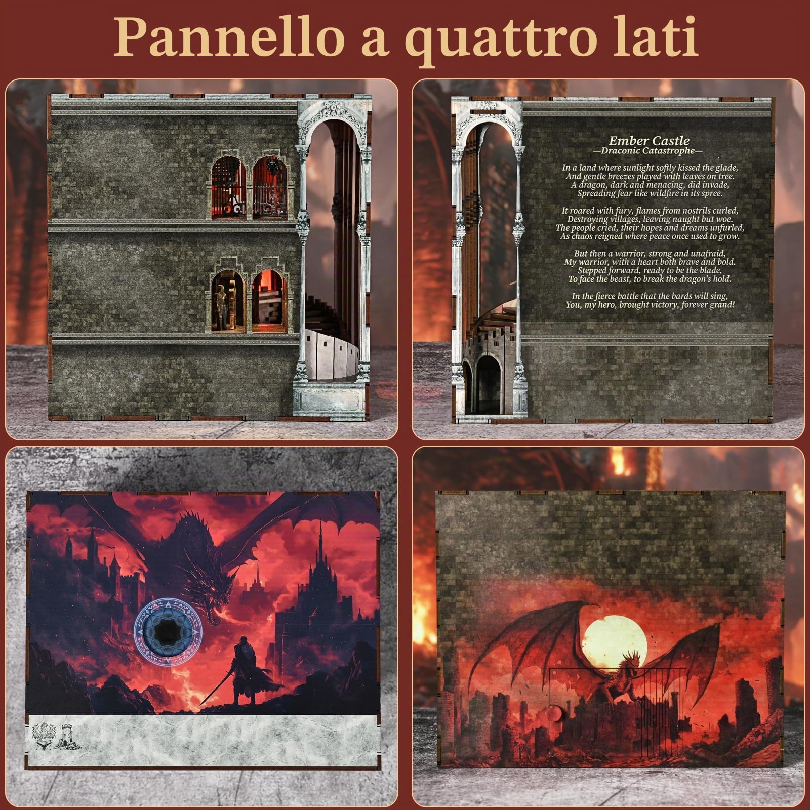 MiniCity Book Nook Kit-fai da te casa delle bambole in legno, set casa delle bambole in miniatura, set angolo libro, per adulti e adolescenti, puzzle in legno 3D, angolo libro, set di inserti per