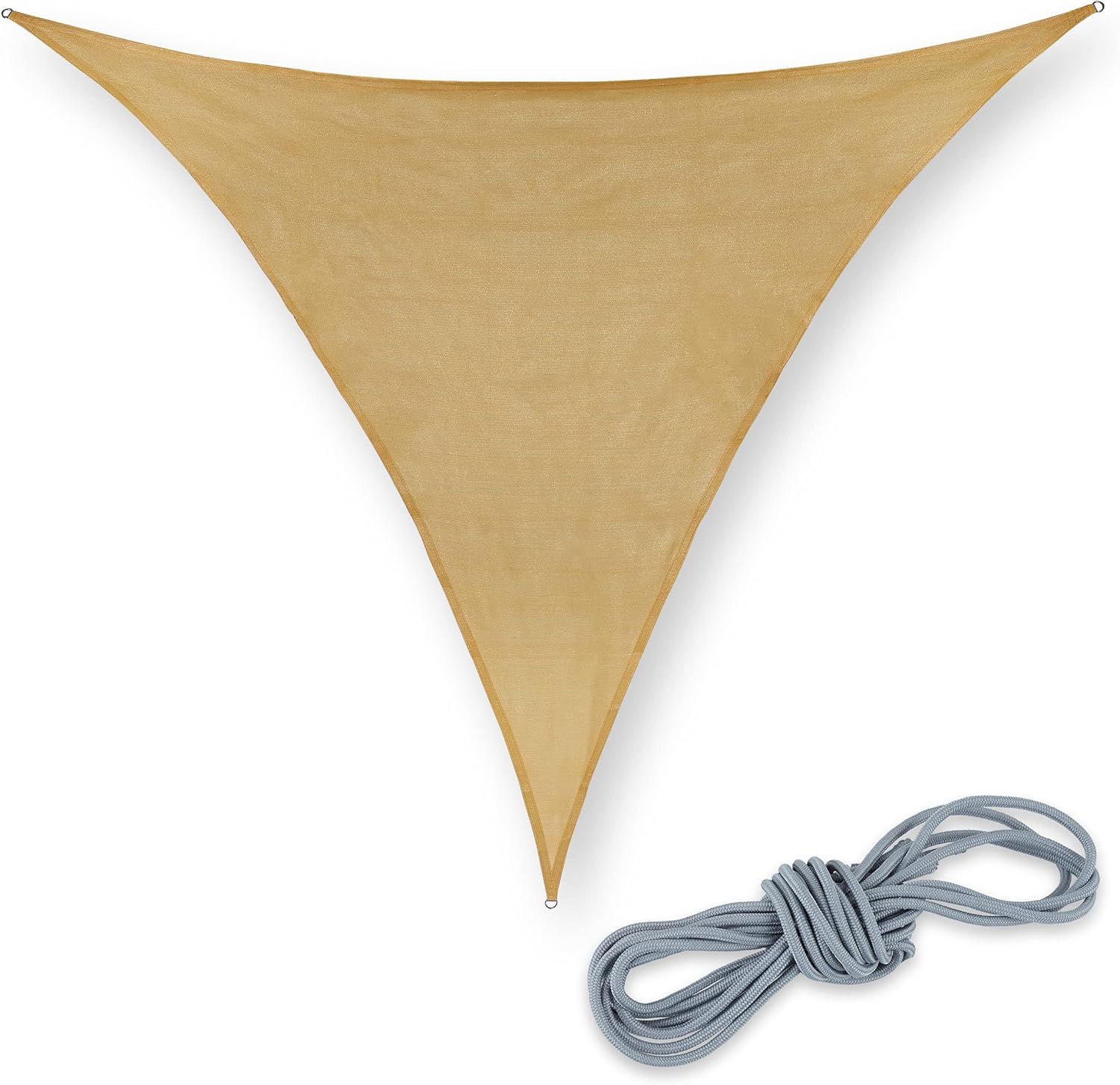 Relaxdays Triangular Sun Shade Sail 3 x 3 x 3 m HDPE Fabric UV