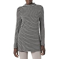 Amazon Essentials Tunica Morbida con Collo a Lupetto a Maniche Lunghe in Jersey Donna