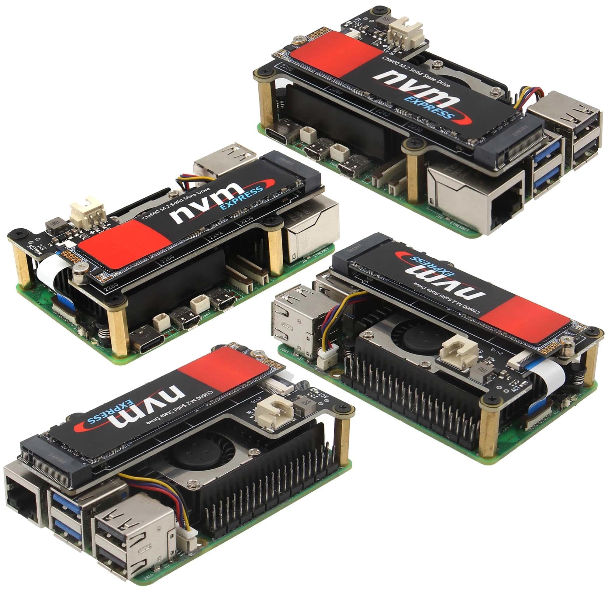 Amazon.co.jp: Geekworm X1001 V1.1 PCIe NVMe M.2 SSD 2280 Expansion