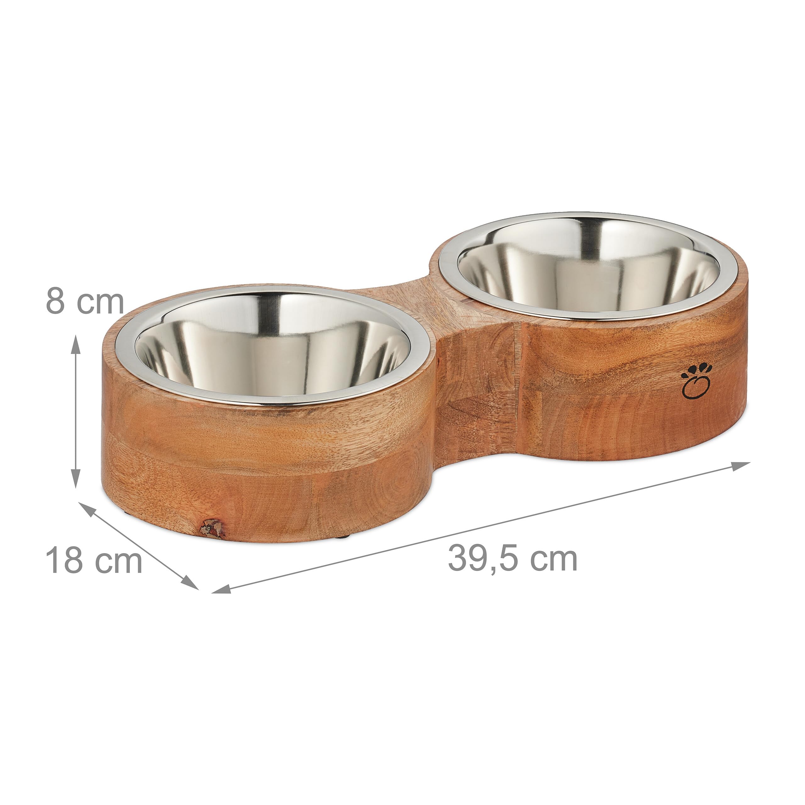 houten hondenvoerbak met naam | DNP Laser Designs