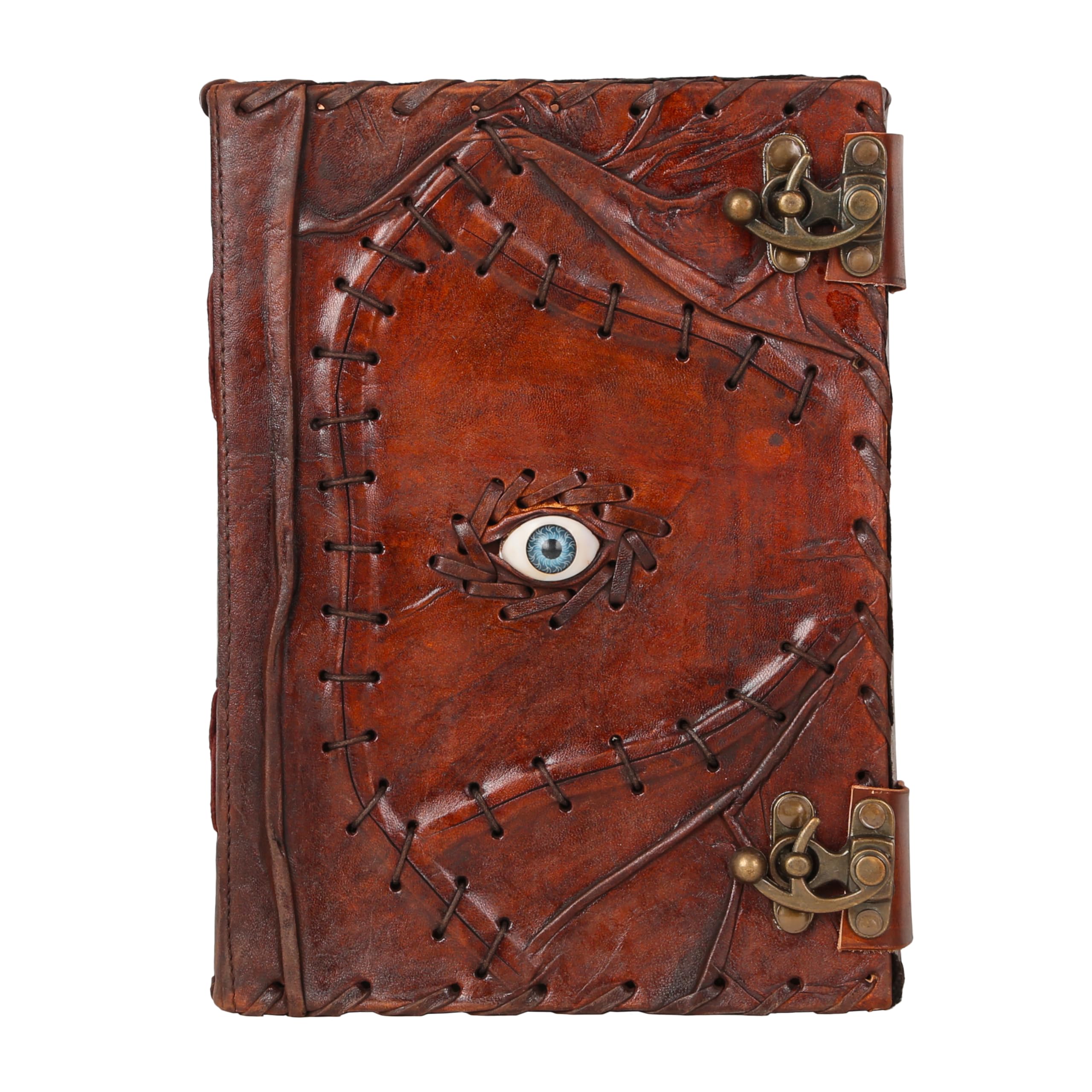 10 x 7 600 pagine Hocus Pocus diario in pelle – fatto a mano vintage libro degli incantesimi Grimoire notebook libro delle ombre stregoneria scrittura Grimoire Sketchbook rilegato in pelle
