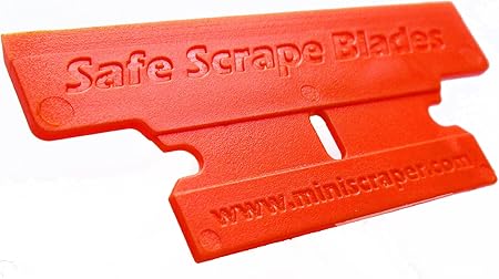 Amazon.com: MINISCRAPER Plastic Razor Blades,T-2 Blade 50% Wider 10 ...