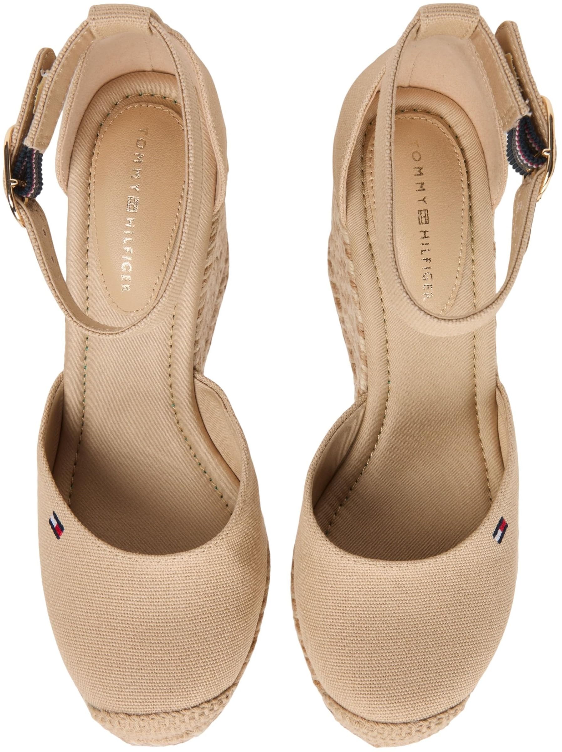 Tommy Hilfiger Flag High Wedge Espad Closed Toe Fw0fw09225, Espadrillas Zeppa Donna