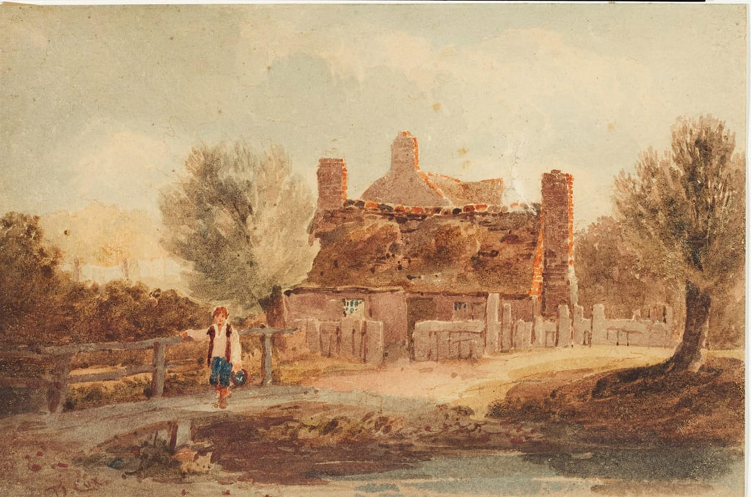 ARTXLXXBN Famous Painting Art Wall Decor Abstract Art Picture Country Scene House by David Cox Animal Pictures for Home Decor 60x90cm