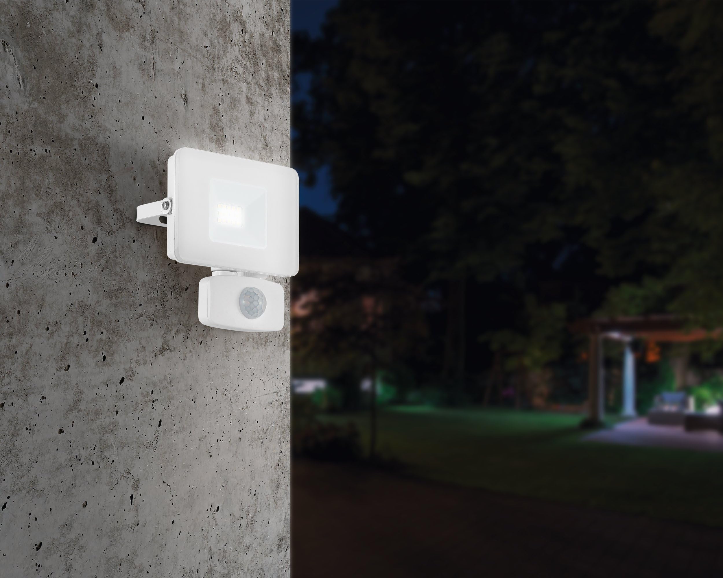 EGLO LED projecteur extérieur Faedo 3, Lampe Murale 1 Flamme en Aluminium
