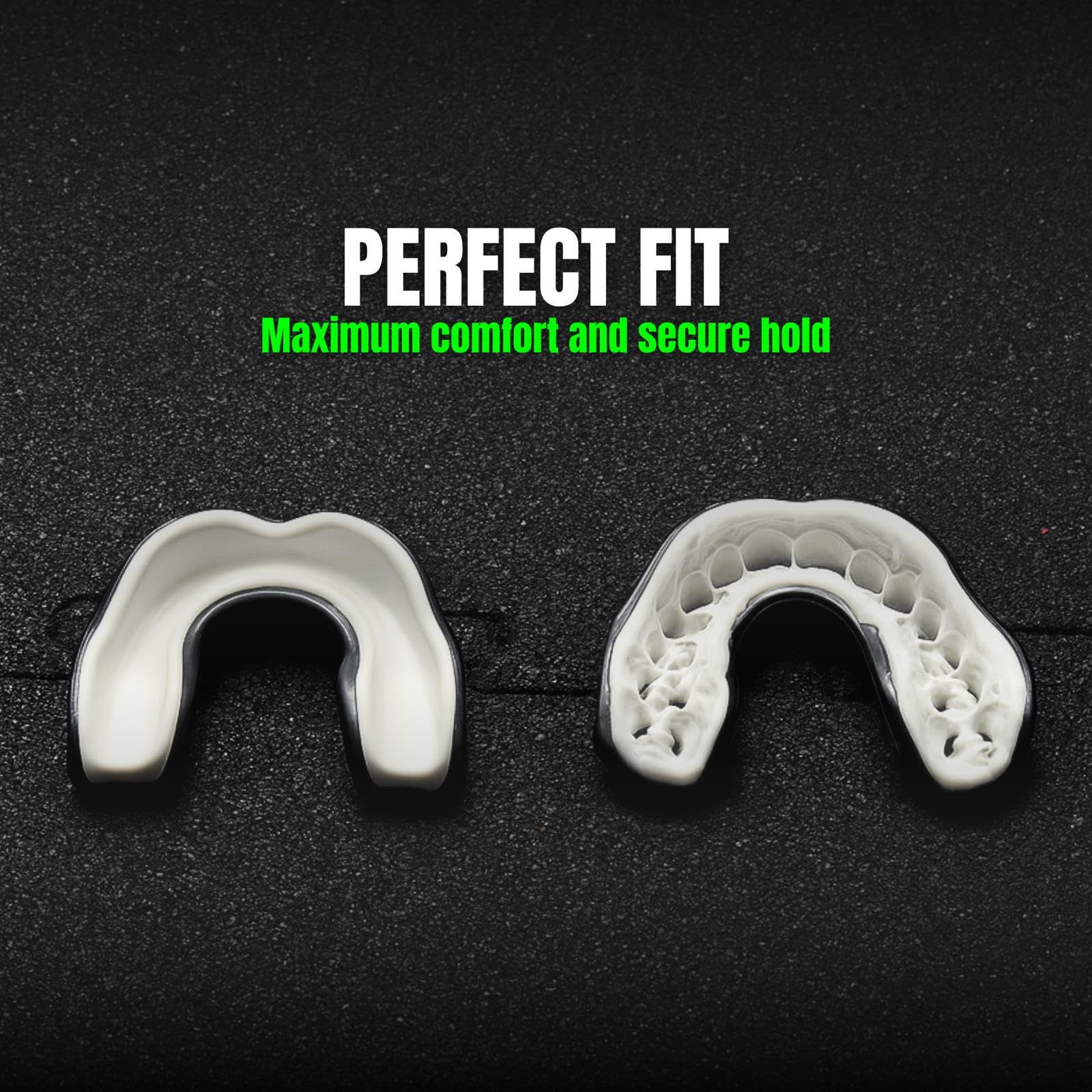 Boîte protège-dents premium avec boîte de rangement MMA et athlètes, protection maximale grâce à un ajustement idéal de haute qualité