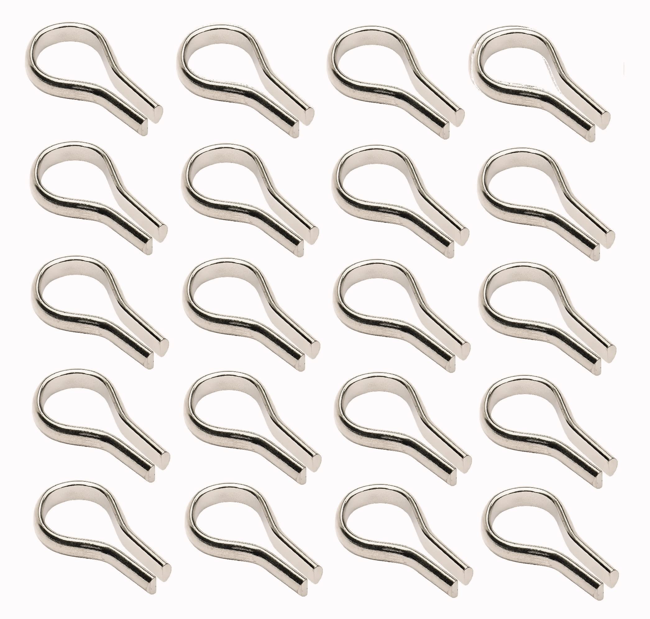 TERF® Traditional Banjo Style Polished Nickel Bookcase Furniture Shelf Support Stud for Kitchen Cabinet Wardrobe Bookcase - Pack of 20