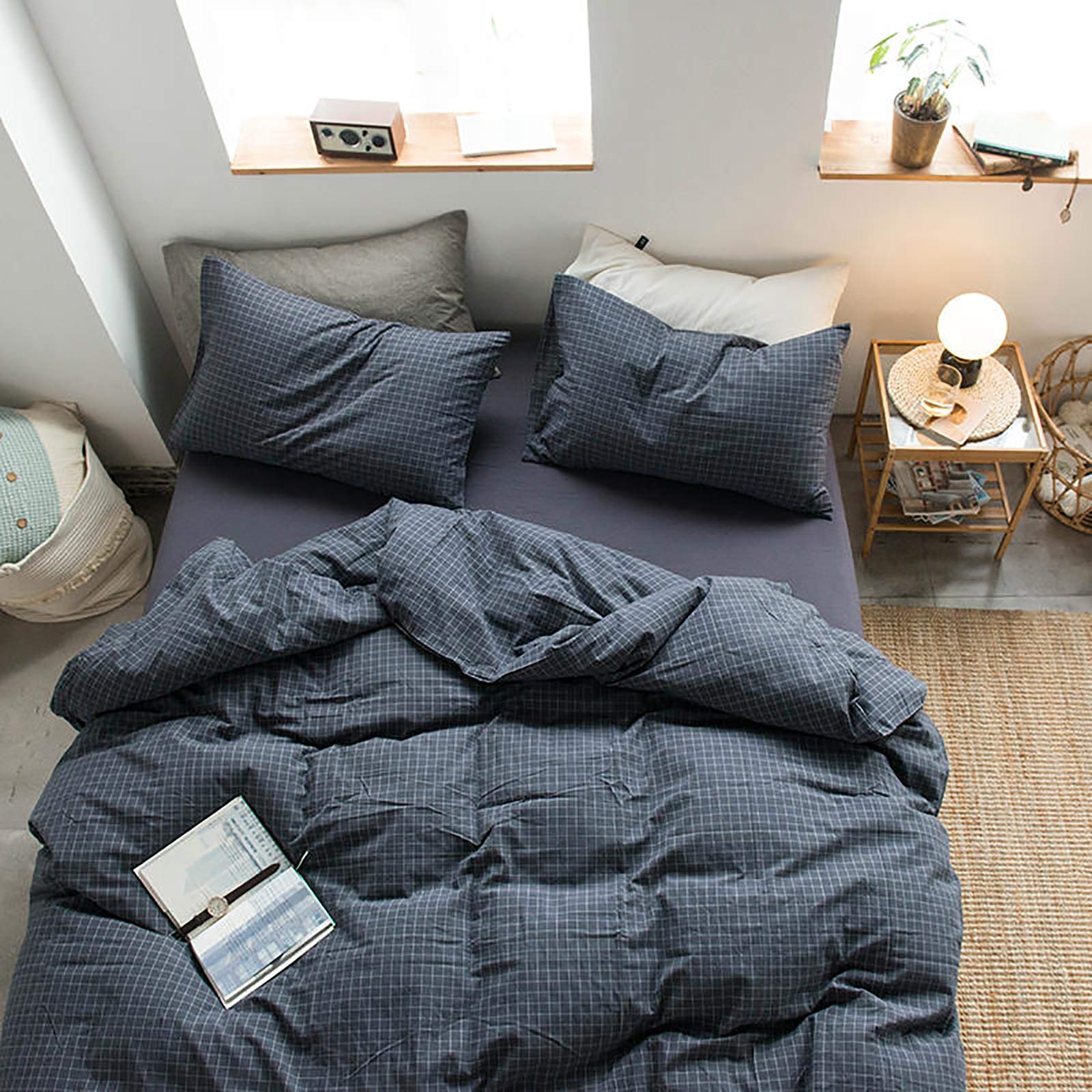 Couverture hypoallergénique respirante pour lit king size 180x200cm anti-acarien