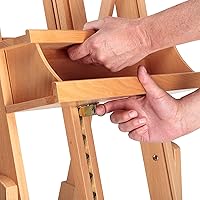 Vista 6 de Creative Mark Savannah - Caballete de estudio, caballete de arte ligero portátil con ángulos ajustables con ruedas, ideal para artistas, perfecto