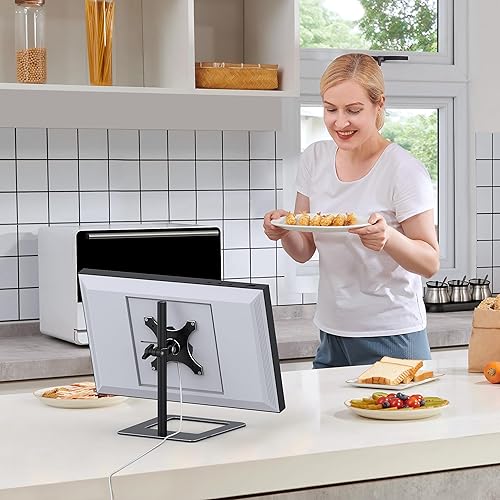 Miniatura 5 de Soporte de inclinación para Show 15, fácil de ajustar la altura con tornillo de pulgar, soporte de aluminio para mostrar 15 giratorio e inclinación,