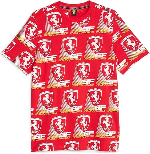 Miniatura 2 de PUMA Camiseta estándar Ferrari Race para hombre, Rosso Corsa-AOP, XXL