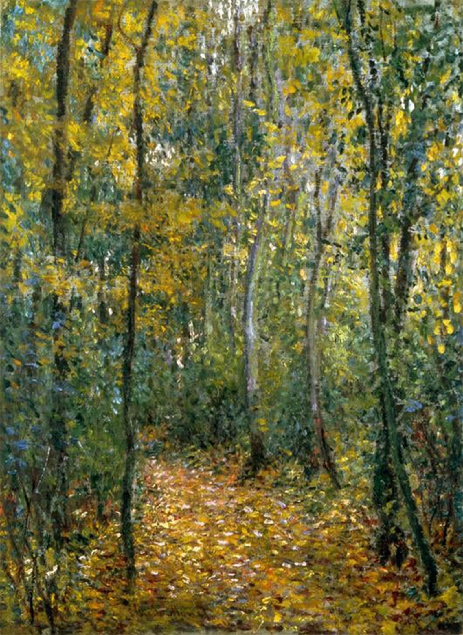 ARTXLXXBN Famous Painting Canvas Artwork Graffiti Print Sousbois by Claude Monet Portrait Canvas Image for Home Decor 60x90cm