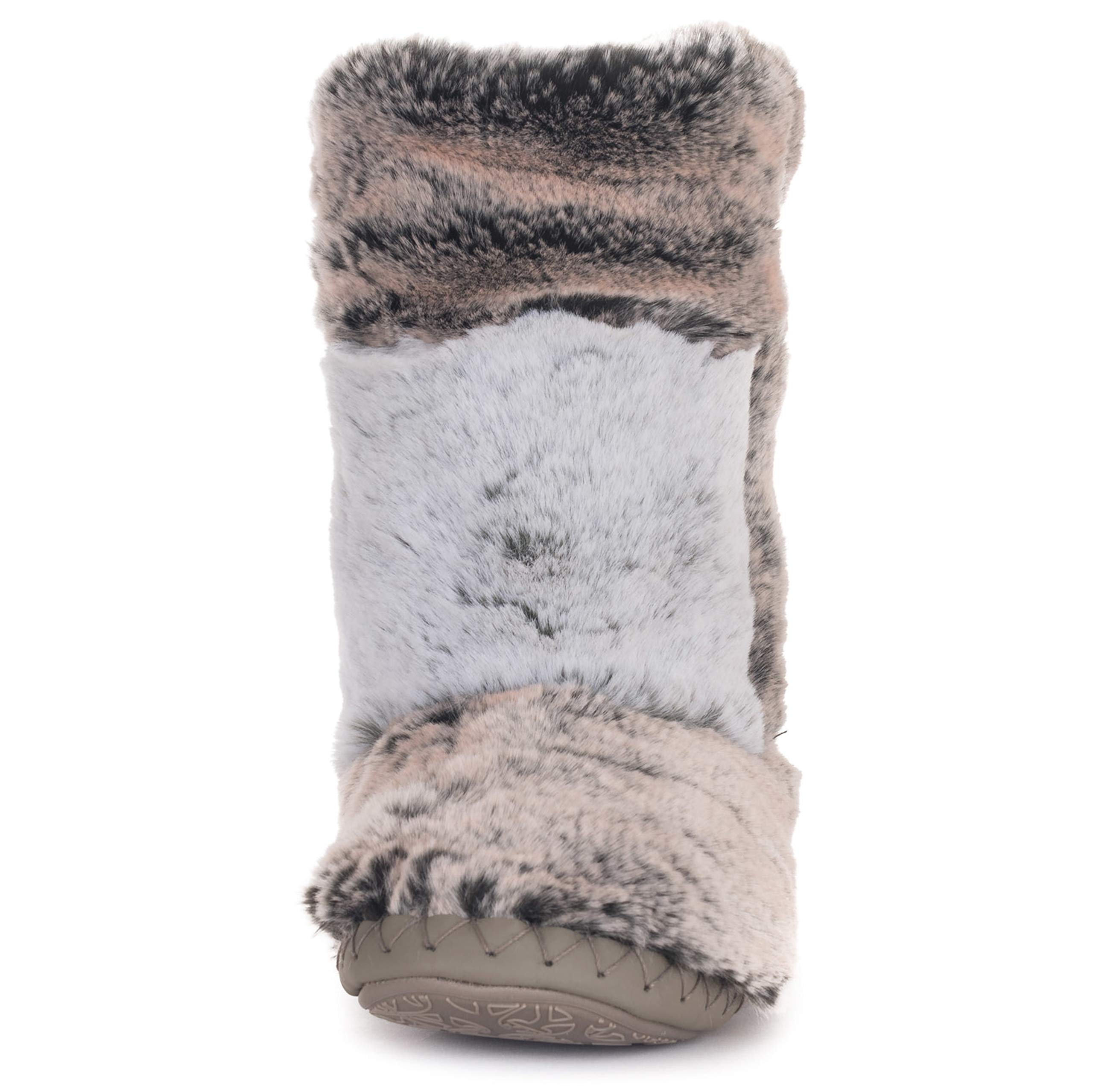 Bedroom Athletics Womens Florence Luxury Faux Fur Slipper Boots