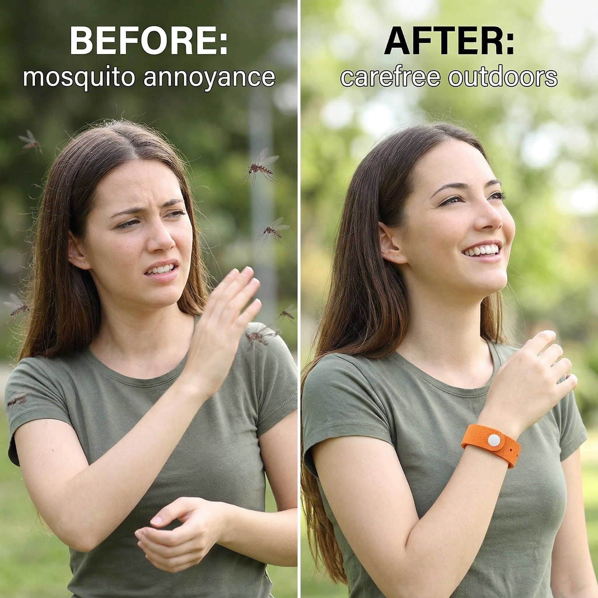 5 Pezzi Braccialetti Antizanzare, Antizanzara Bracciali, Senza Deet, Sicuro Non Tossiche, Per Adulti E Bambini, Per Attività All'Aperto E Viaggi